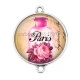 Connecteur Cabochon Argent - parfum