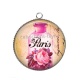 Pendentif Cabochon Argent - parfum