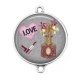 Connecteur Cabochon Argent - parfum