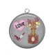 Pendentif Cabochon Argent - parfum