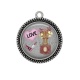 Pendentif Cabochon Argent - parfum