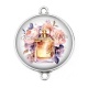Connecteur Cabochon Argent - parfum