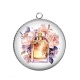 Pendentif Cabochon Argent - parfum