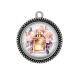 Pendentif Cabochon Argent - parfum
