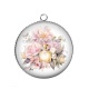 Pendentif Cabochon Argent - parfum