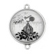 Connecteur Cabochon Argent - parfum