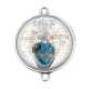 Connecteur Cabochon Argent - parfum