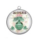 Pendentif Cabochon Argent - parfum