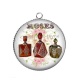 Pendentif Cabochon Argent - parfum