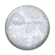 Cabochon Résine - fond de dentelle
