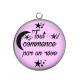 Pendentif Cabochon Argent - tout commence par un rêve