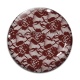 Cabochon Verre - fond de dentelle