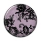 Cabochon Résine - fond de dentelle