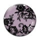 Cabochon Verre - fond de dentelle