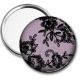 Miroir de poche - fond de dentelle