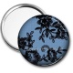 Miroir de poche - fond de dentelle