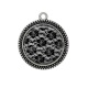 Pendentif Cabochon Argent - fond de dentelle