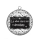 Pendentif Cabochon Argent - la tête dans les étoiles