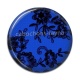 Cabochon Résine - fond de dentelle