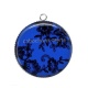 Pendentif Cabochon Argent - fond de dentelle