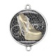 Connecteur Cabochon Argent - chaussure