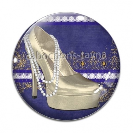Cabochon Verre - chaussure