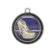 Pendentif Cabochon Argent - chaussure