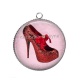 Pendentif Cabochon Argent - chaussure