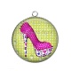 Pendentif Cabochon Argent - chaussure