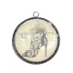 Pendentif Cabochon Argent - chaussure