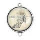Connecteur Cabochon Argent - chaussure