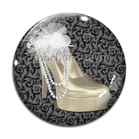 Cabochon Verre - chaussure