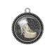 Pendentif Cabochon Argent - chaussure