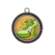 Pendentif Cabochon Argent - chaussure