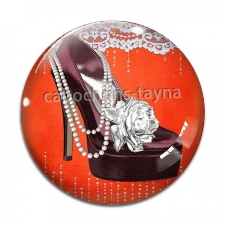 Cabochon Verre - chaussure
