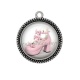 Pendentif Cabochon Argent - chaussure