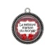 Pendentif Cabochon Argent - meilleure maman