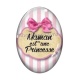 Cabochon Verre Ovale - maman est une princesse