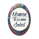 Cabochon Verre Ovale - maman est mon soleil
