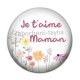 Cabochon Résine - je t'aime maman