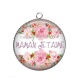 Pendentif Cabochon Argent - maman je t'aime