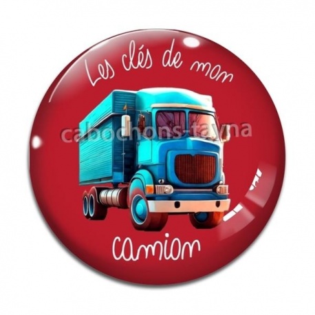 Cabochon Verre - les clés de mon camion