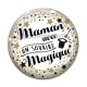 Cabochon Verre - maman avec un sourire magique