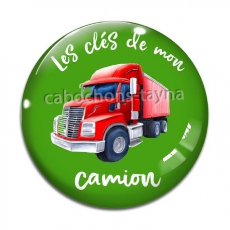Cabochon Verre - les clés de mon camion
