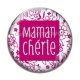 Cabochon Verre - maman chérie