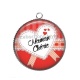 Pendentif Cabochon Argent - maman chérie