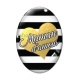 Cabochon Verre Ovale - maman d'amour