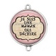 Connecteur Cabochon Argent - je suis une maman qui déchire