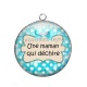 Pendentif Cabochon Argent - une maman qui déchire