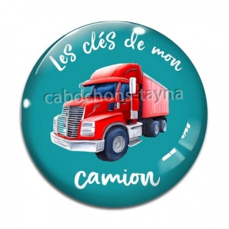 Cabochon Verre - les clés de mon camion